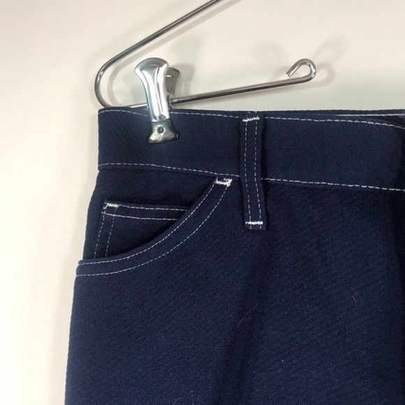 VGUC Vintage Dark Blue Boot Cut Pants Women’s 30 Waist-Fits Very Narrow Like 26 - Picture 9 of 13